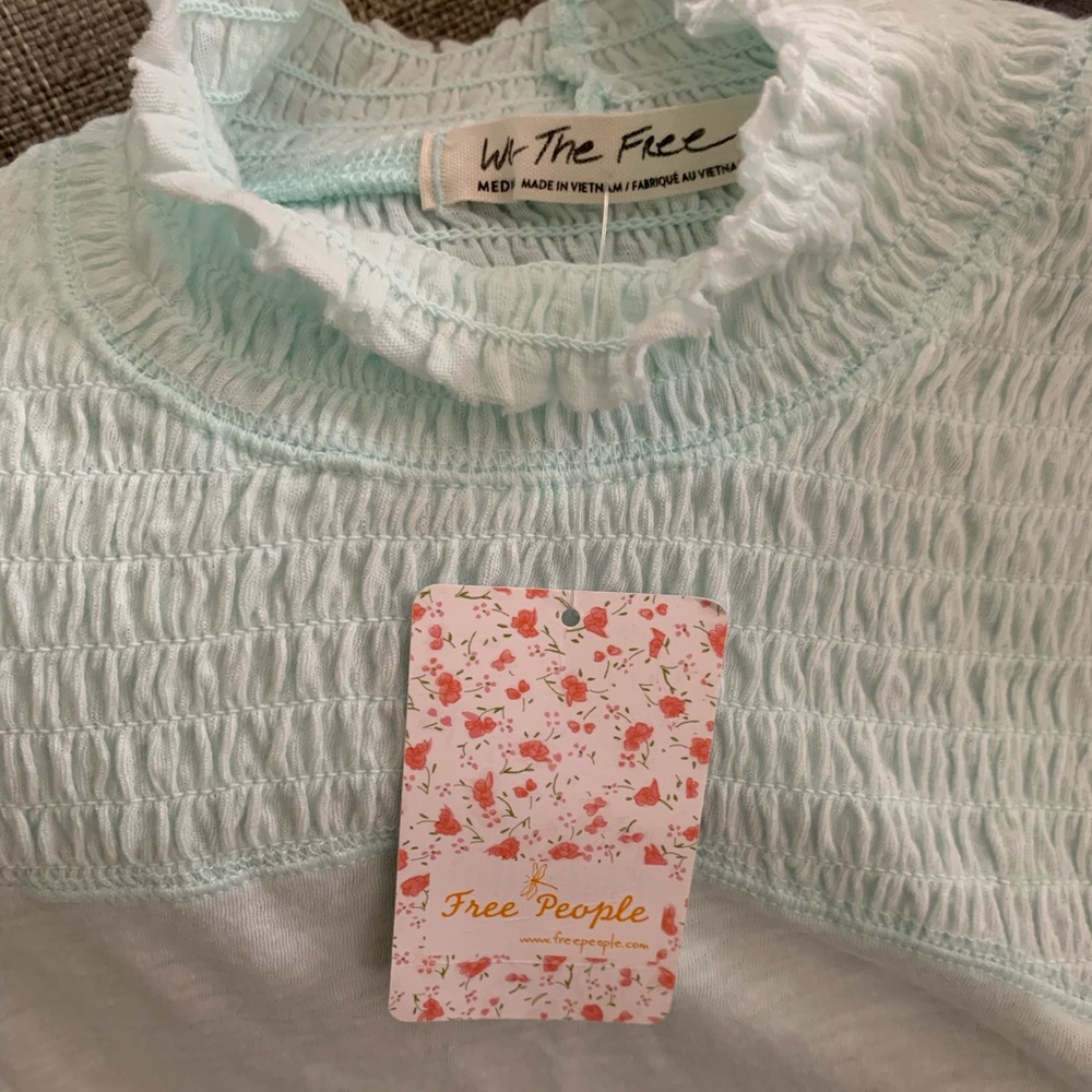 FreePeople (NWT) cute thin pleated shirt